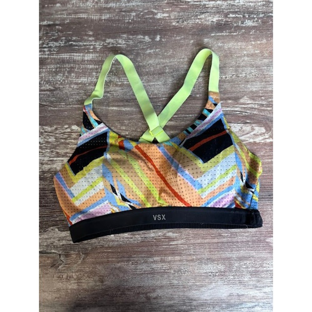 VSX Victoria's Secret Sports Bra Medium Impact Crisscross Back Multicolor